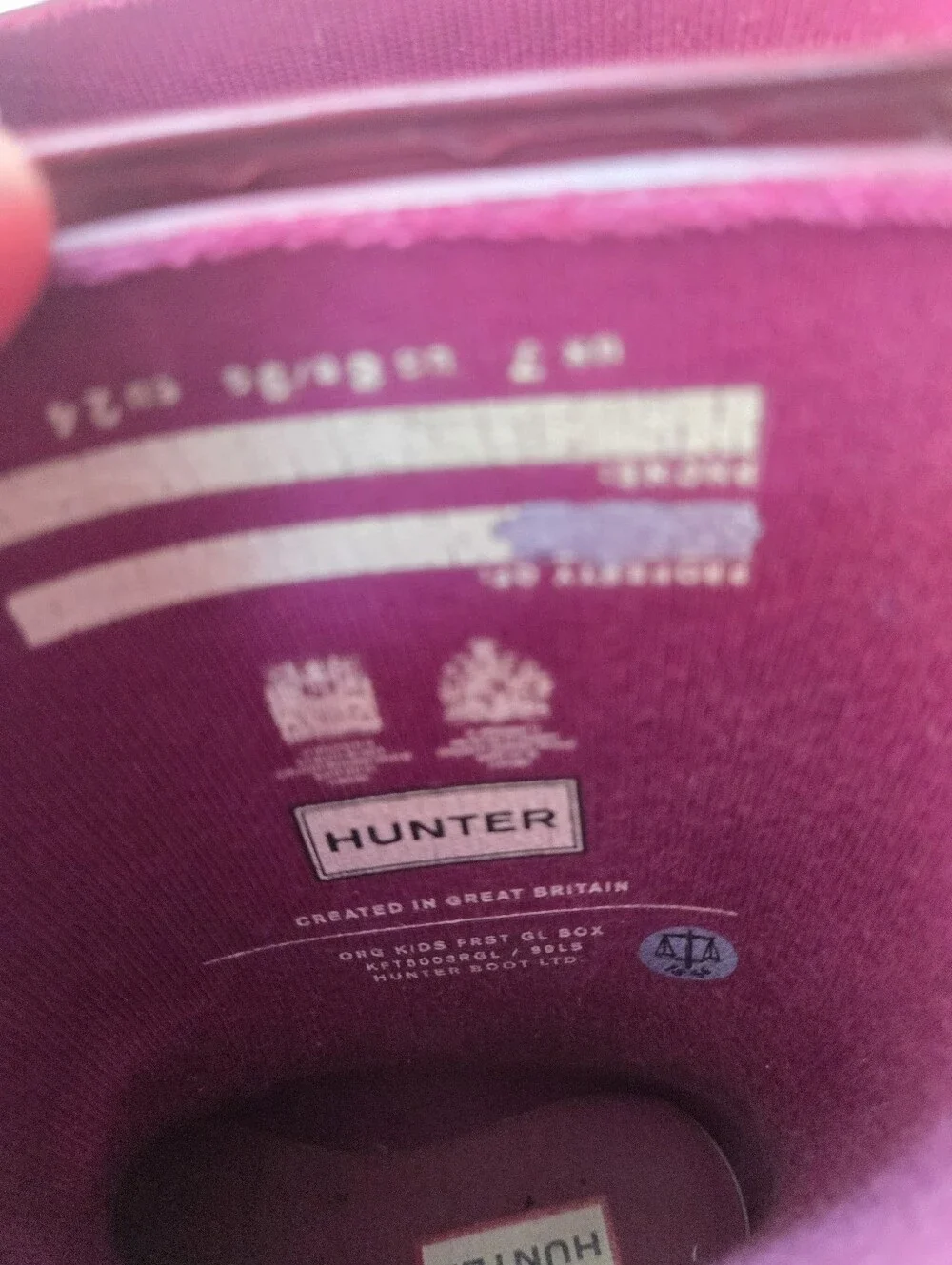 Hunter Kids' Rain Boots in Deep Burgundy